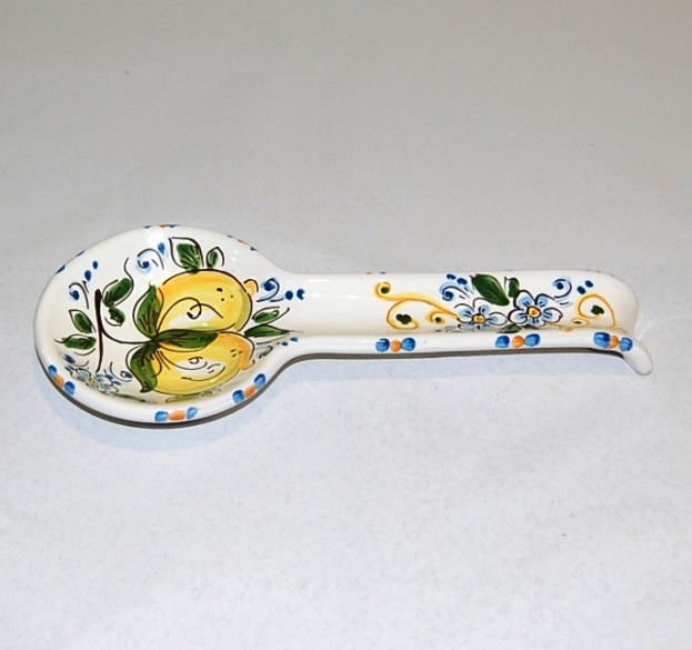 Petra damuri Fichidindia Spoon Rest in Sicilian Ceramic Hand Made in Sicily 