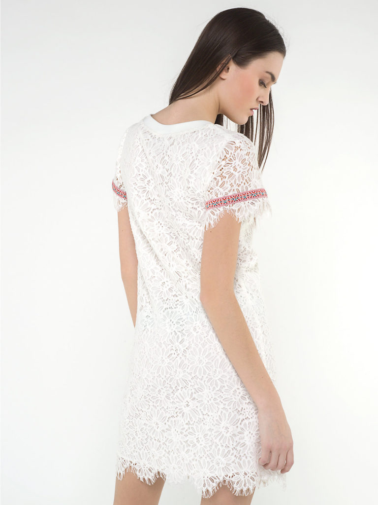 macramé white dress